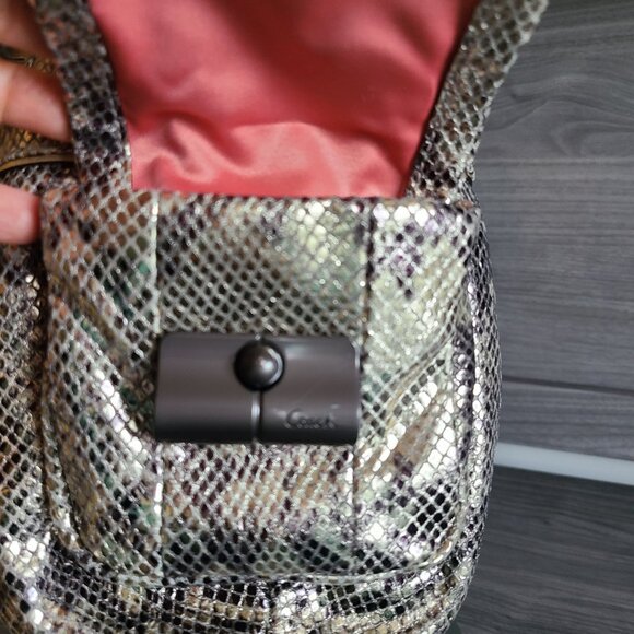 Coach Metallic Python Finish Style # 14770 | Color: Gold/Silver - Picture 5 of 10